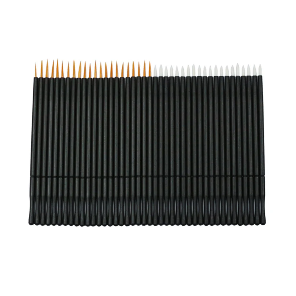

100 Pcs White Eyeliner Pencil Set Wand Applicator Liquid Soft Head Makeup Tools