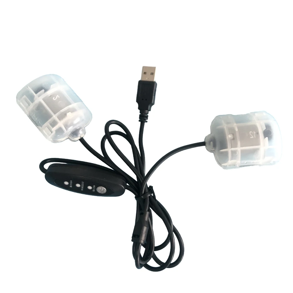 

DC5V USB Vibrating Dual Motors 3 Speed Regulator Massage Device Vibration Motor Waist Belt Parts with Cable for Frog Breeding