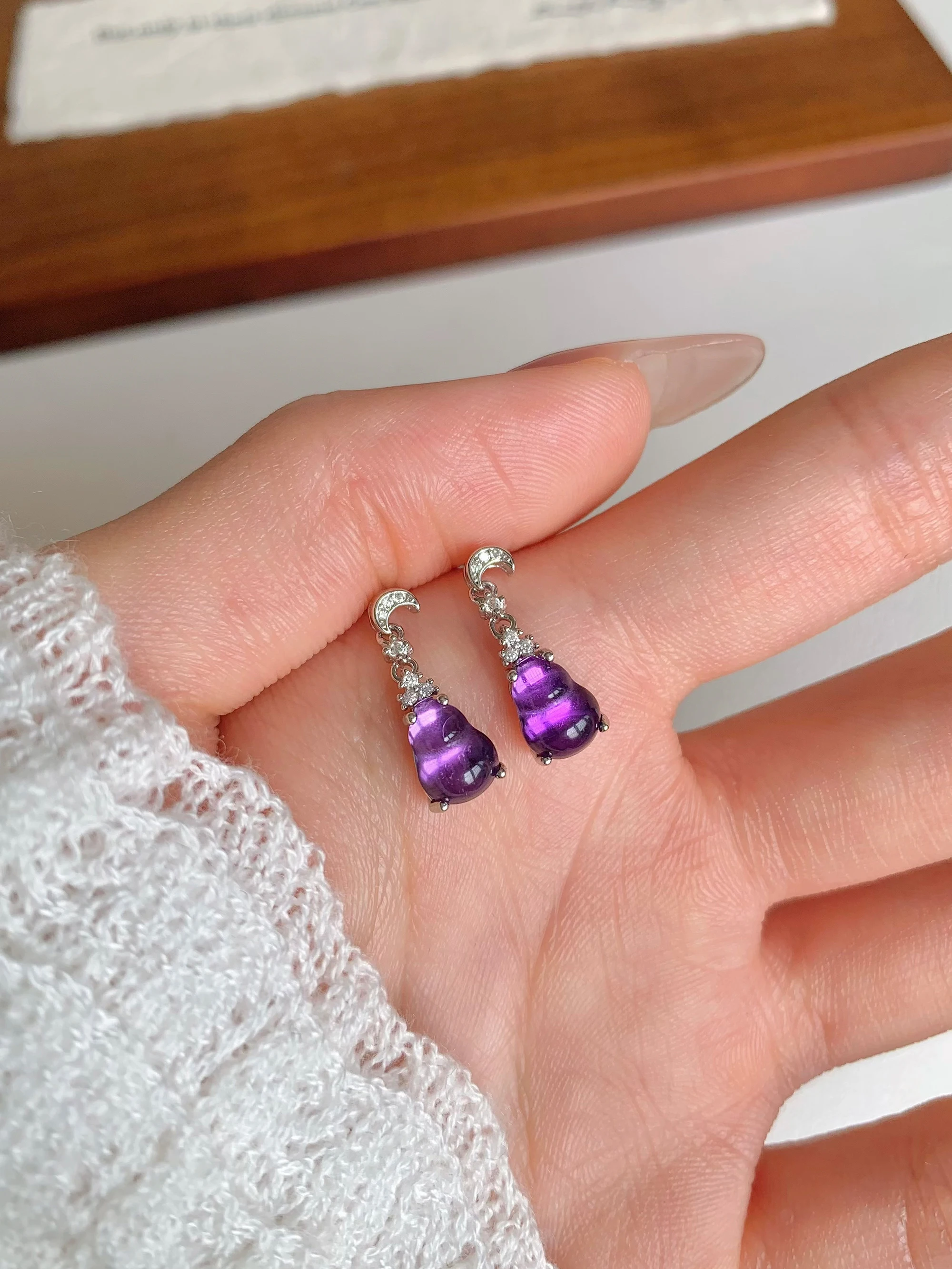 boucles-d'oreilles-lanyu-en-argent-s925-avec-cristal-violet-lune-dent-de-diamant-et-gourde-argentee-attirant-la-richesse-cadeaux-pour-meilleures-amies