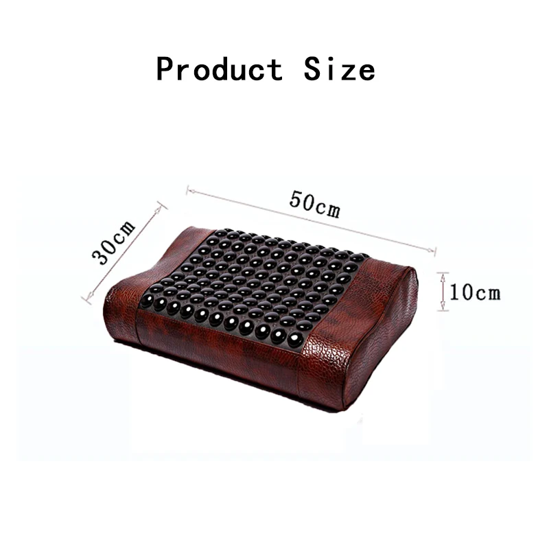 Jade Pillow Natural Heating Cervical Spine Protection Xiuyu Germanium Tourmaline Health Herbal Buckwheat Magnetic Gift