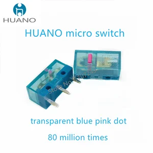 Huano-Micro switch for mouse, red, yellow, pink, white, blue, green, blue, shell, 80 million mouse maintenance button 10 Main Sales Cabinet White License - №10