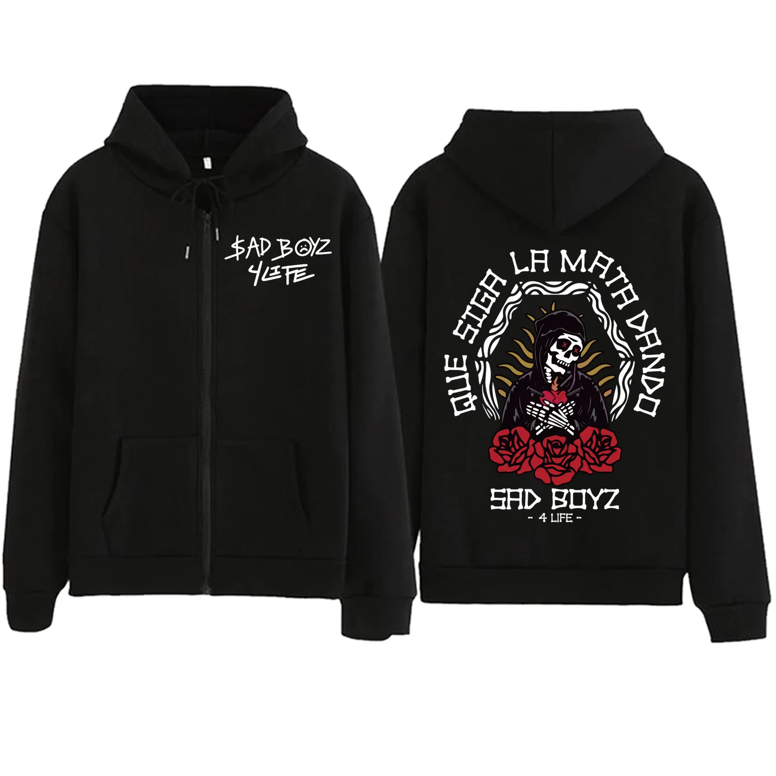 

New men's clothing: zipper Harajuku pullover, street fashion sweatshirt, autumn and winter fitness and casual hooded sweatshirt