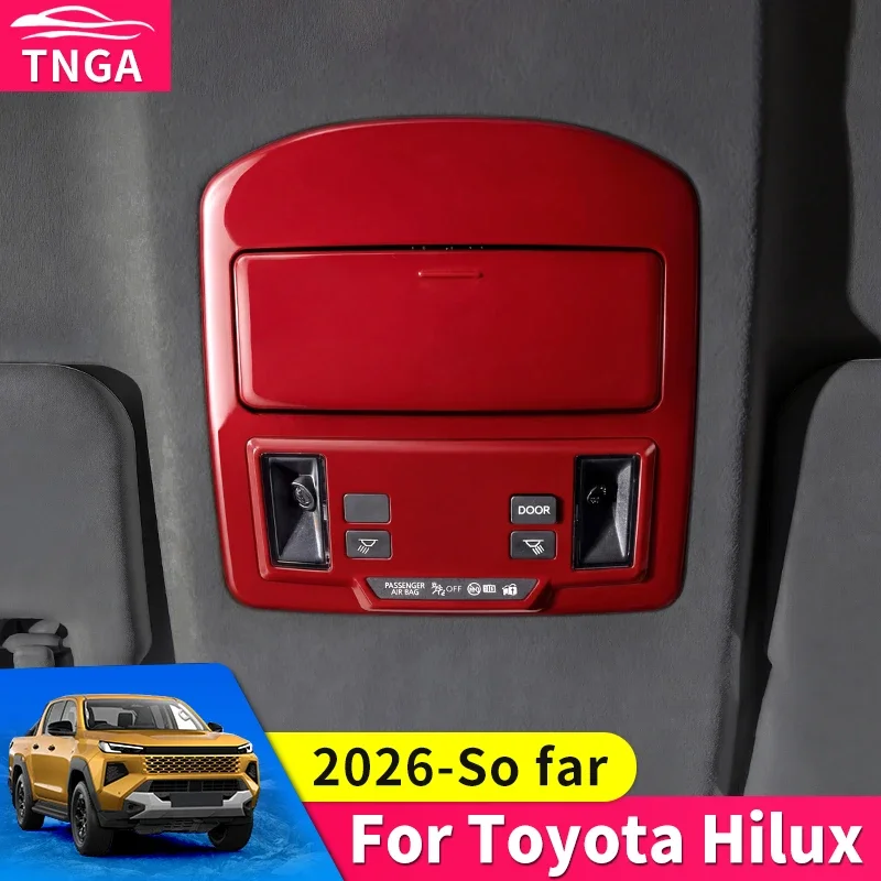 

For Toyota 2026 Hilux SR Front Rear Reading Light Decorative Cover Upgrade Decoration Interior Protection Automotive Accessories