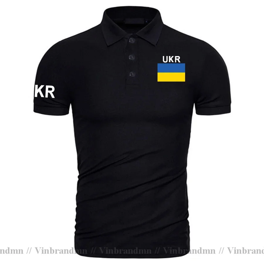 Ukraine Logo Ukrainian Polo Shirt Coat of Arms UA Brand Print for Country 2023 Nation Team Flag UKR Ukrayina Emblem Polo Shirts