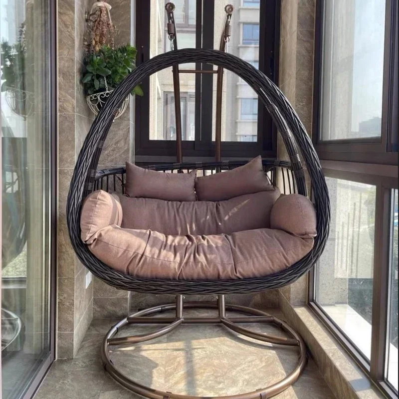 Balcony Swing Cradle Chair Lazy Hanging Basket Rattan Chair