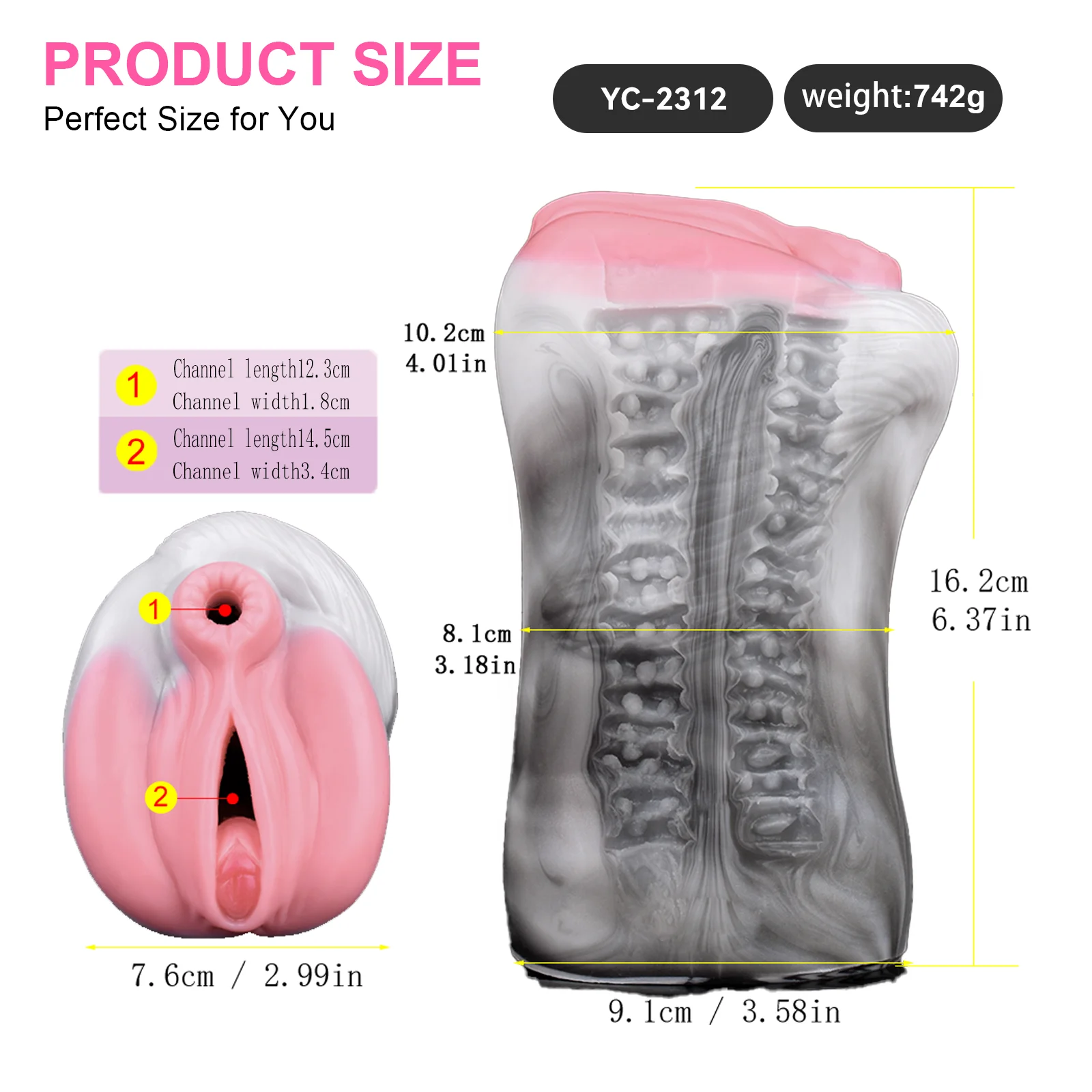 جهاز استمناء للرجال ألعاب جنسية للبالغين مع كوب استمناء يدوي مزخرف على شكل حيوان #6