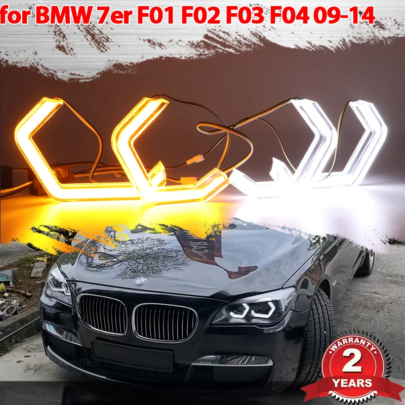 

Switchback M4 style Light Halo Ring DRL LED Angel Eyes Kit For BMW 7 Series F01 F02 F03 F04 730i 745i 2009-14 Headlight Retrofit