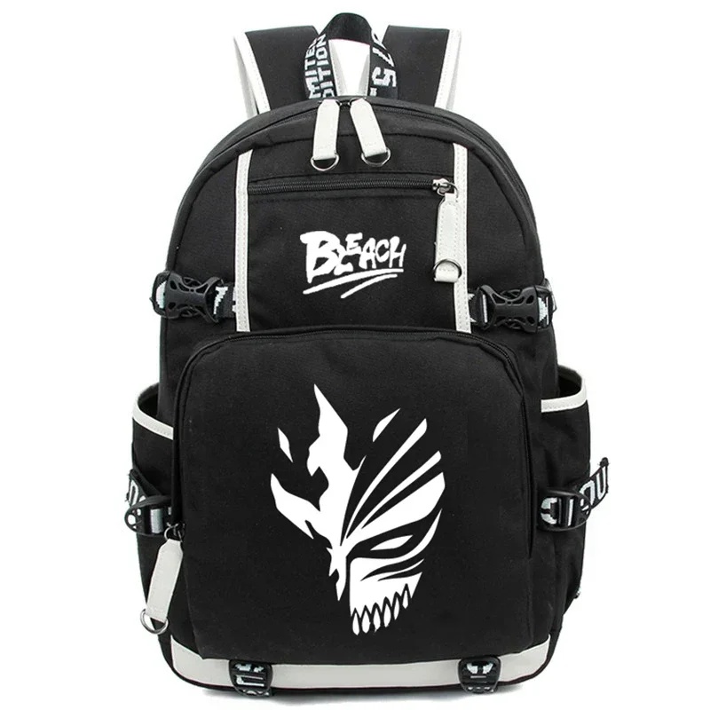 Anime Bleach Ichigo Kurosaki Cosplay Backpack Cartoon Student School Shoulder Bag Teenage Laptop Travel Bags Luminous