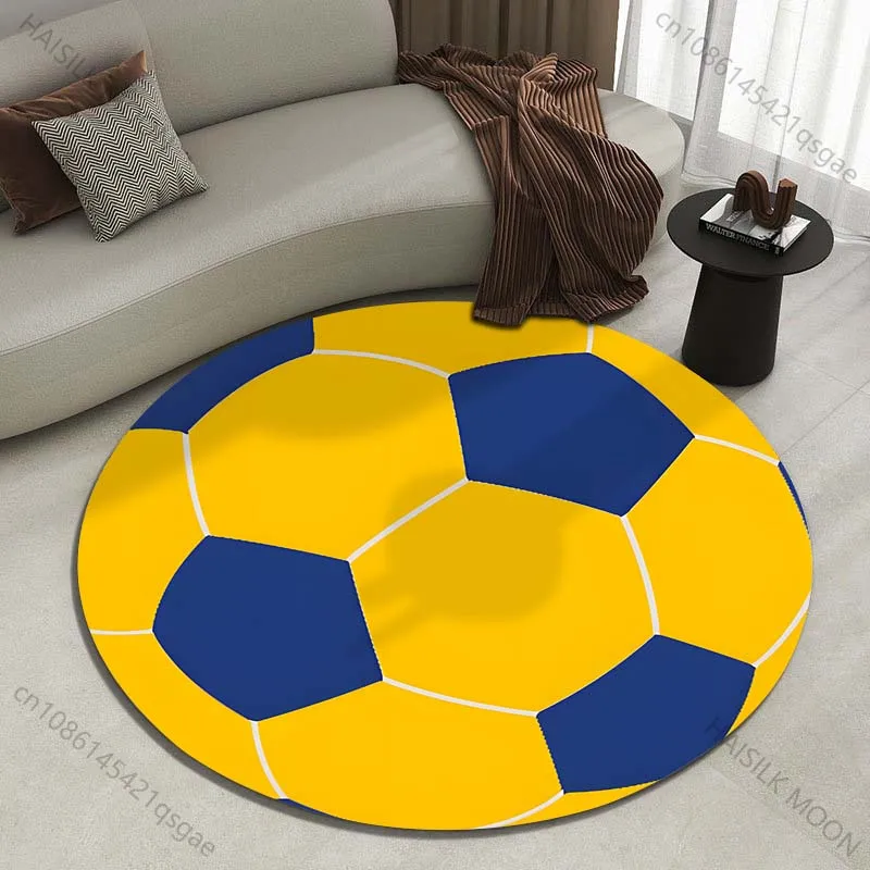 

Ковер с принтом футбольного мяча в желтом и синем цветах, разных размеров, для гостиной, спальни, под стол, кресло, диван, роскошный подарок