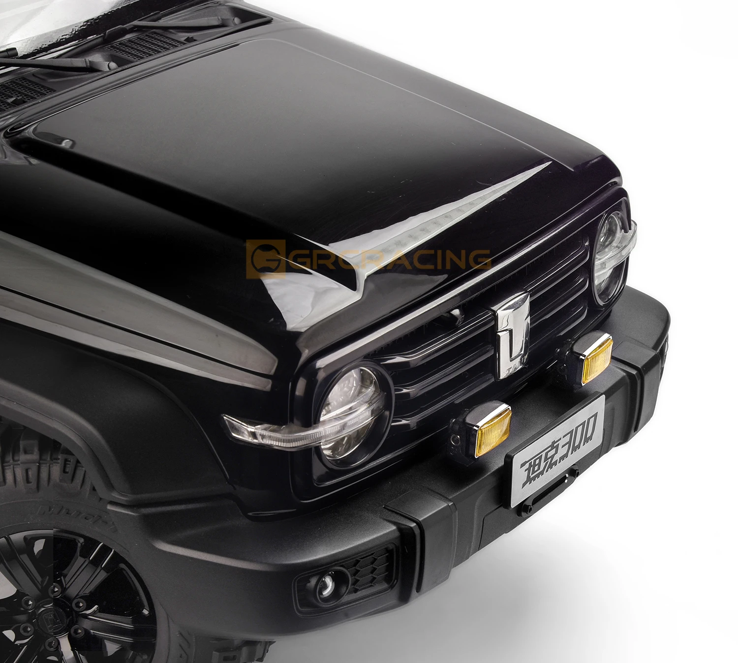 GRC Pro Version Spotlight RC Fernbedienung Modellauto mit galvanisiertem Reflektor Suchscheinwerfer 20 mm rechteckiger Scheinwerfer G157UY – Detail 23