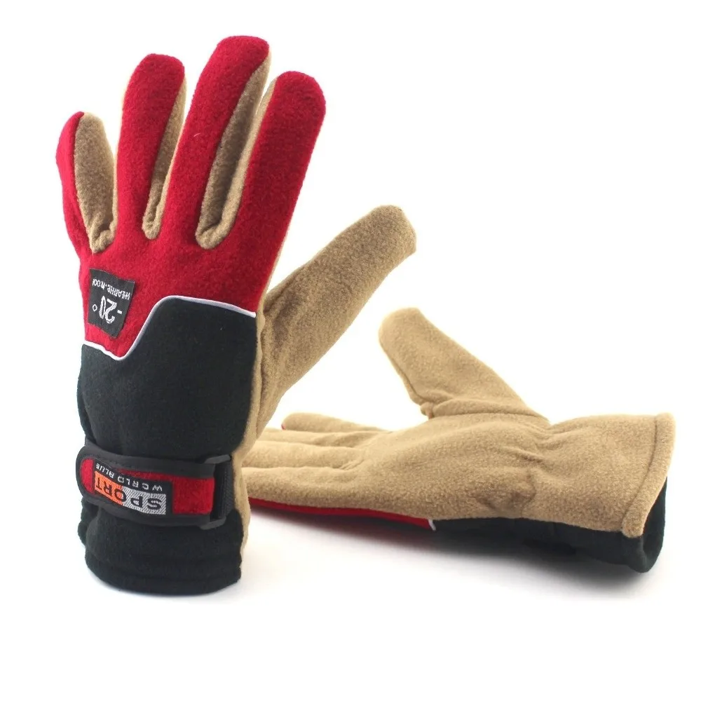 Polar Fleece Winter Gloves Touchable Screen Full Finger Touch Screen Gloves Windproof Coldproof Full Finger Gloves