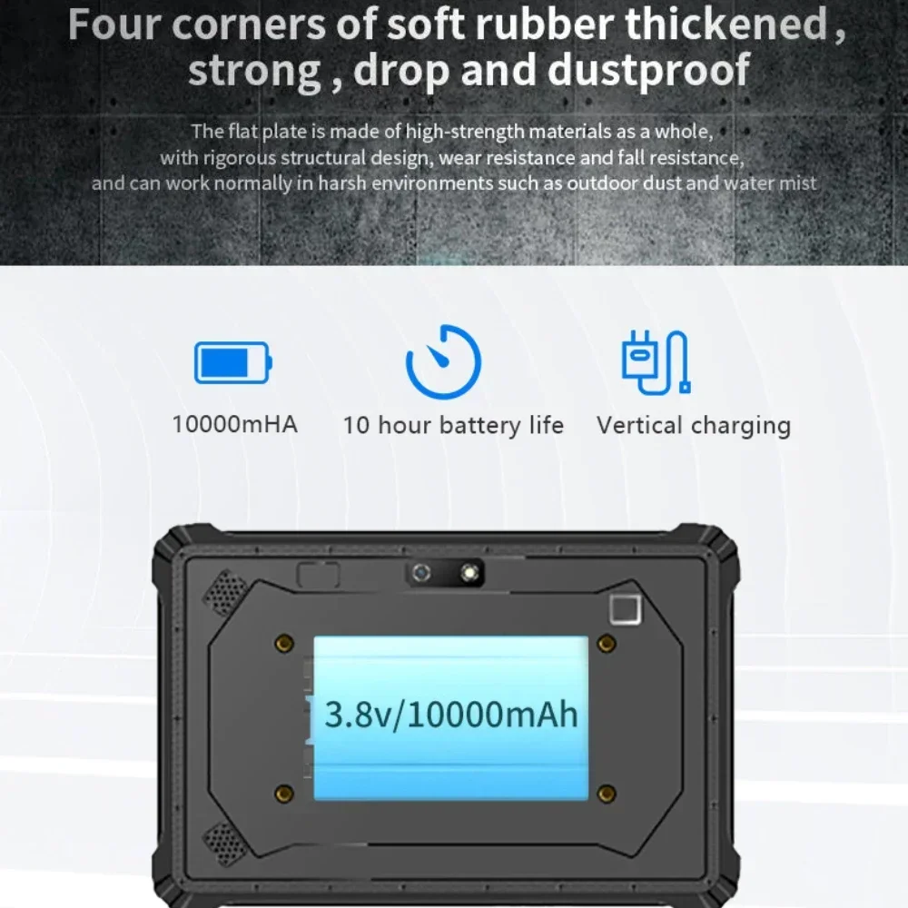 2025 Original K08NF Industrial Rugged Windows 10 Tablet PC Waterproof 8 Inch Intel N5100 8GB RAM 128GB ROM 5.8G WiFi HDMI 4G LTE