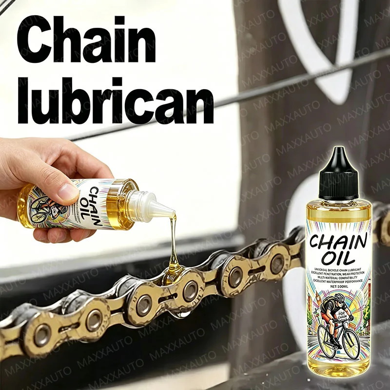 Bike Chain Lubricant Instant Penetration,Waterproof Rustproof for Bicycle Motorcycle Mountain/Road Bikes Long-Lasting Protection
