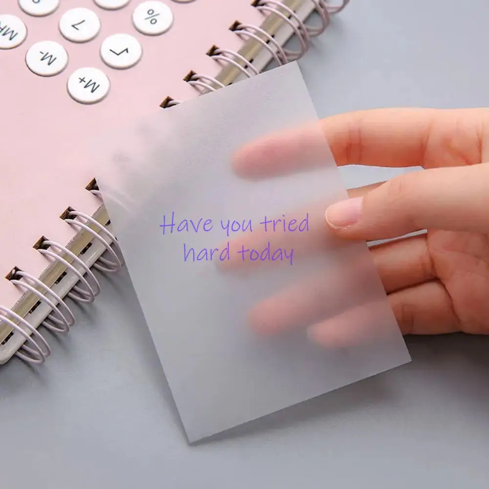 50 Sheets Notes Papers  Helpful Good Adhesive Memo Notes Papers Office Accessories  PET Memo Papers