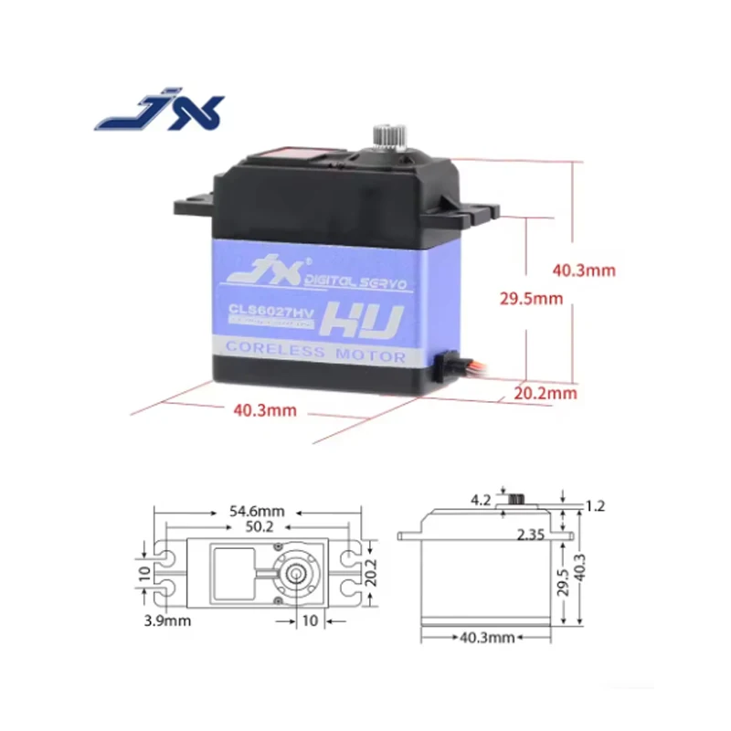 JX-リモートコントロールドローン用デジタルサーボ,アルミニウムシェル,金属ギア,高電圧,コアレス,カーパーツ,アクセサリー,27kg