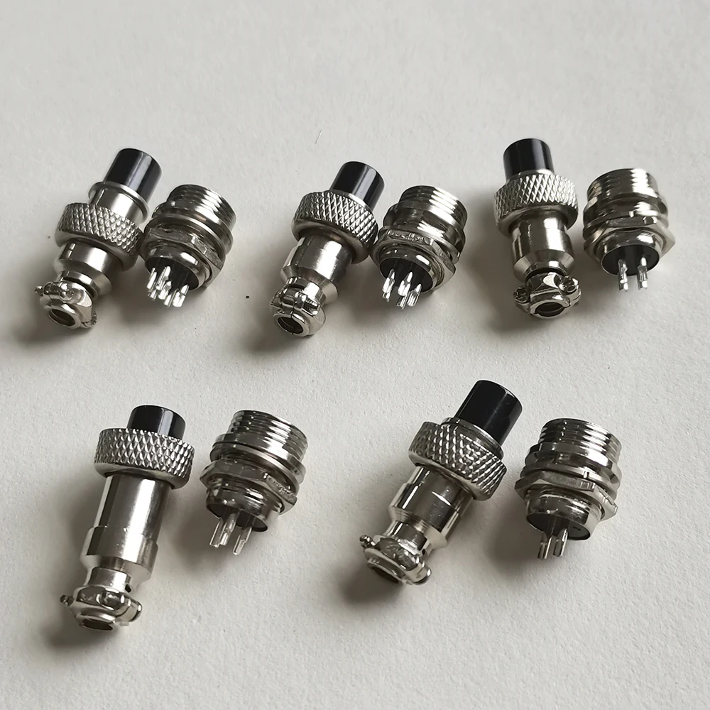 1 Set GX12 9mmx35mm 10mm M12 M13 2 3 4 5 6 Pin Stecker Buchse wasserdichter runder GX Aviator Steckverbinder – Detail 2