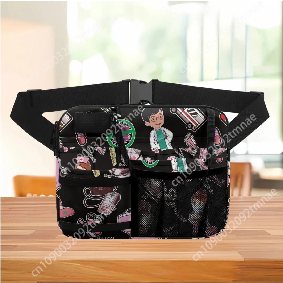 Female Bag Cartoon Nurse Doctor Fashion Casual Women's Waist Bag Portable Casual Adjustable Medical Pack Multi Pocket Custom