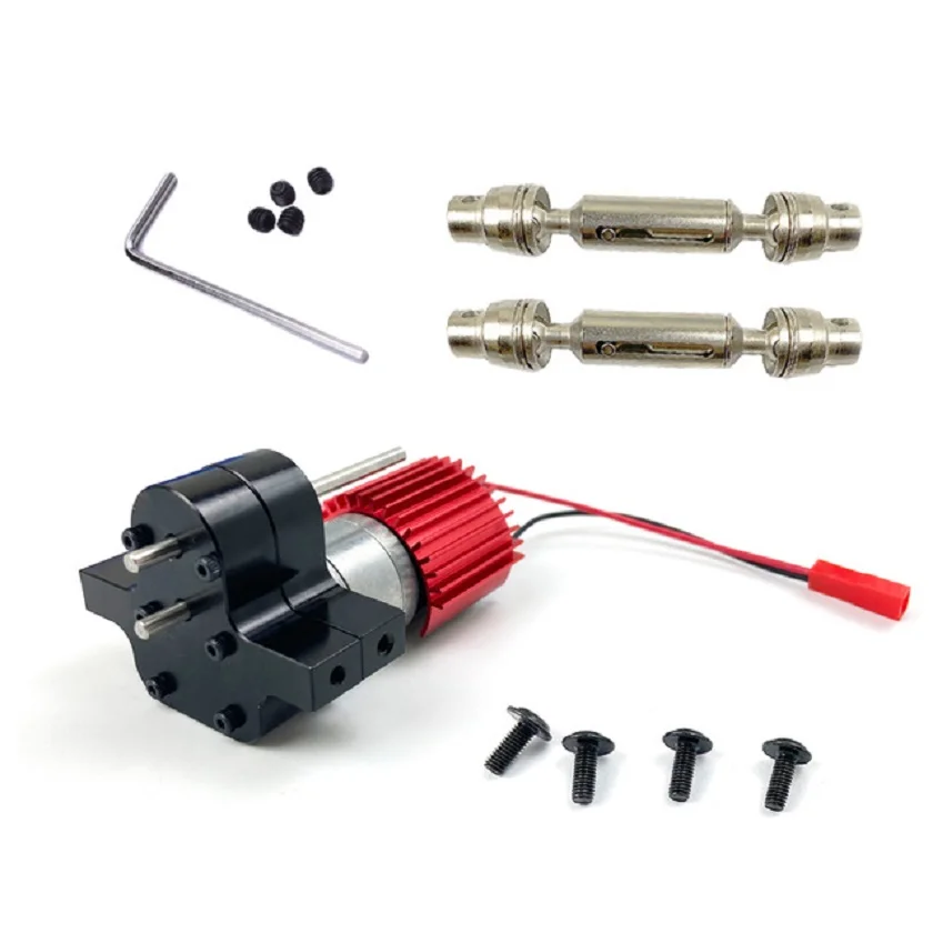 Metalen Transfer Versnellingsbak 370 Brush Motor Voor Wpl B14 B24 C14 MN90 Q60 Rc Auto Rc Auto Accessoires Rc Onderdelen hoge Kw