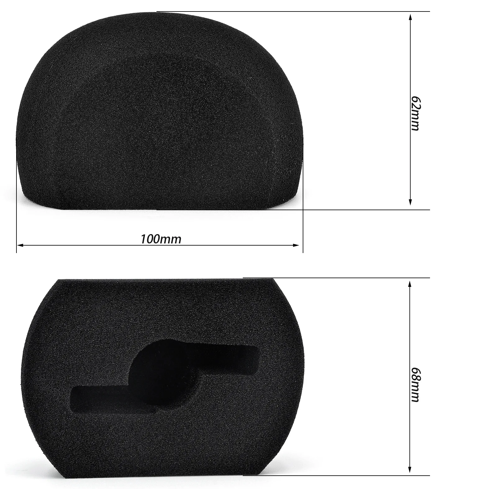 

Microphone Dust Cover for ZOOM H4N PRO Microphone Windshield Recording Sponge Cover Black