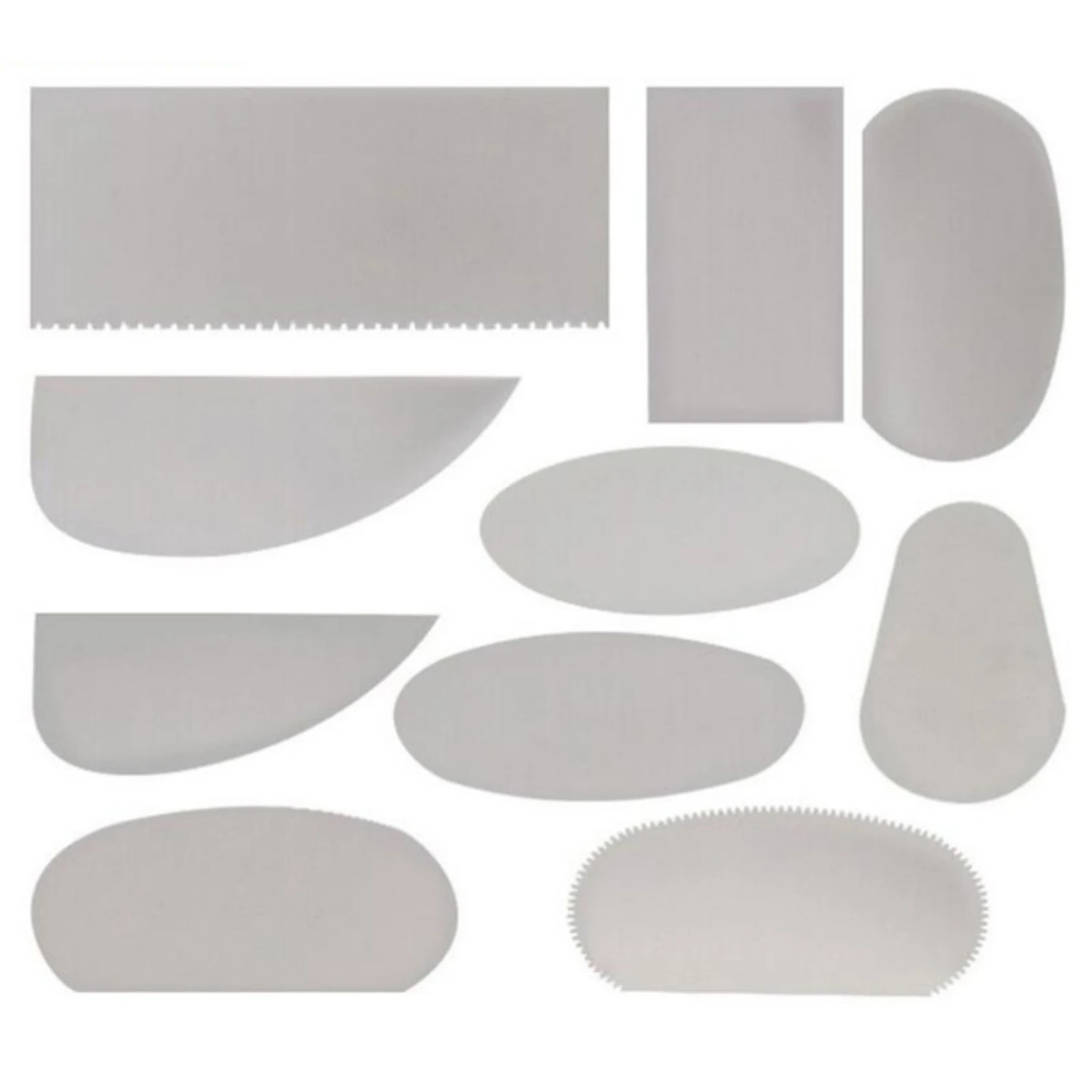 10Pcs Pottery Steel Scraper Set – Serrated & Smooth Edge Tools for Polymer Clay, Ceramic, Clay Modeling Supplies & Sculpting