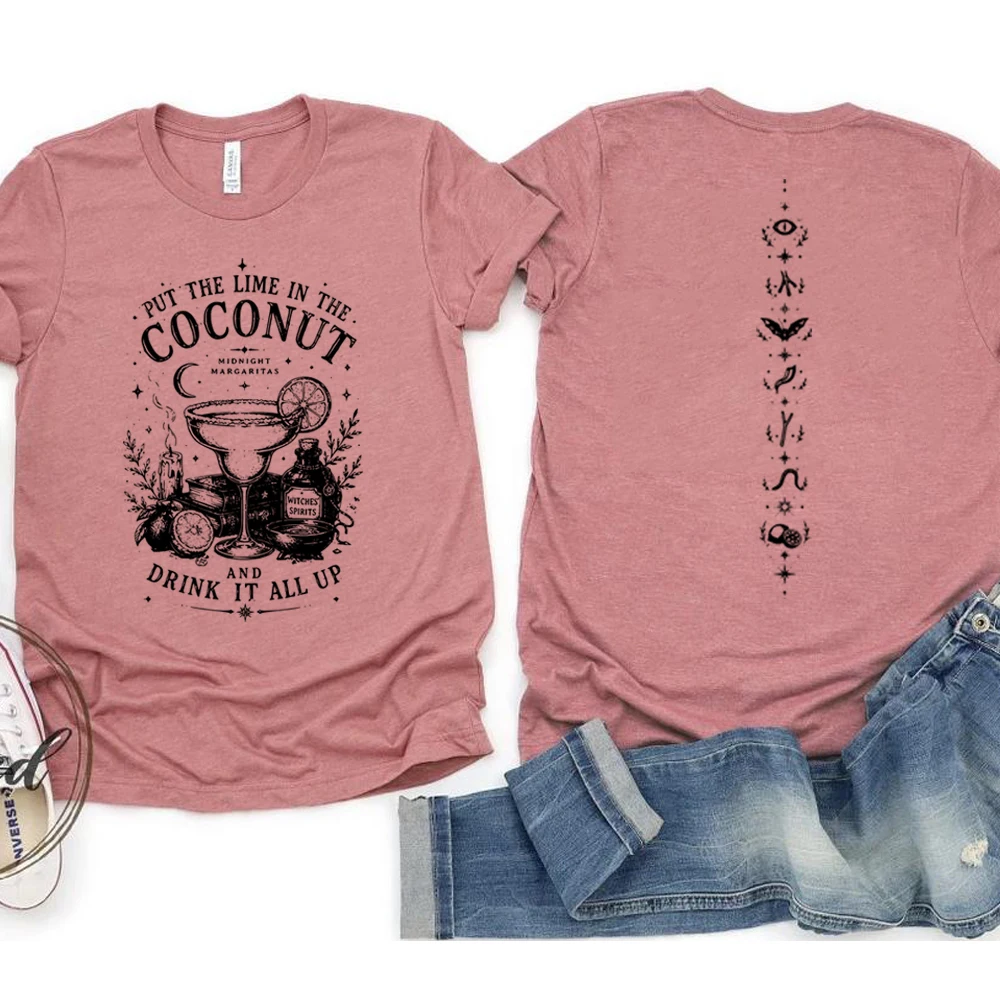 Praktisches Magic Shirt Midnight Margaritas T-Shirt Retro Halloween Grusel-Saison T-Shirt Vintage Hexenfilm T-Shirt Hexengeschenk für Sie – Detail 6