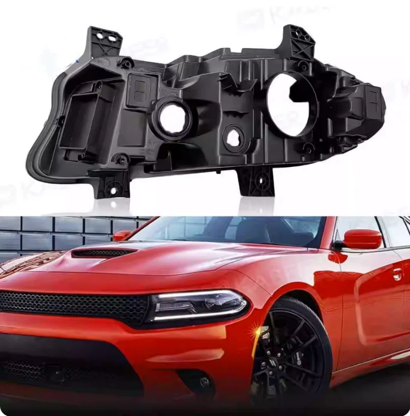 For DODGE Charger 2015 2016 2017 2018 - 2020 Headlight Base Headlamp House Car Rear Base Auto Headlight Back House Rear Shell