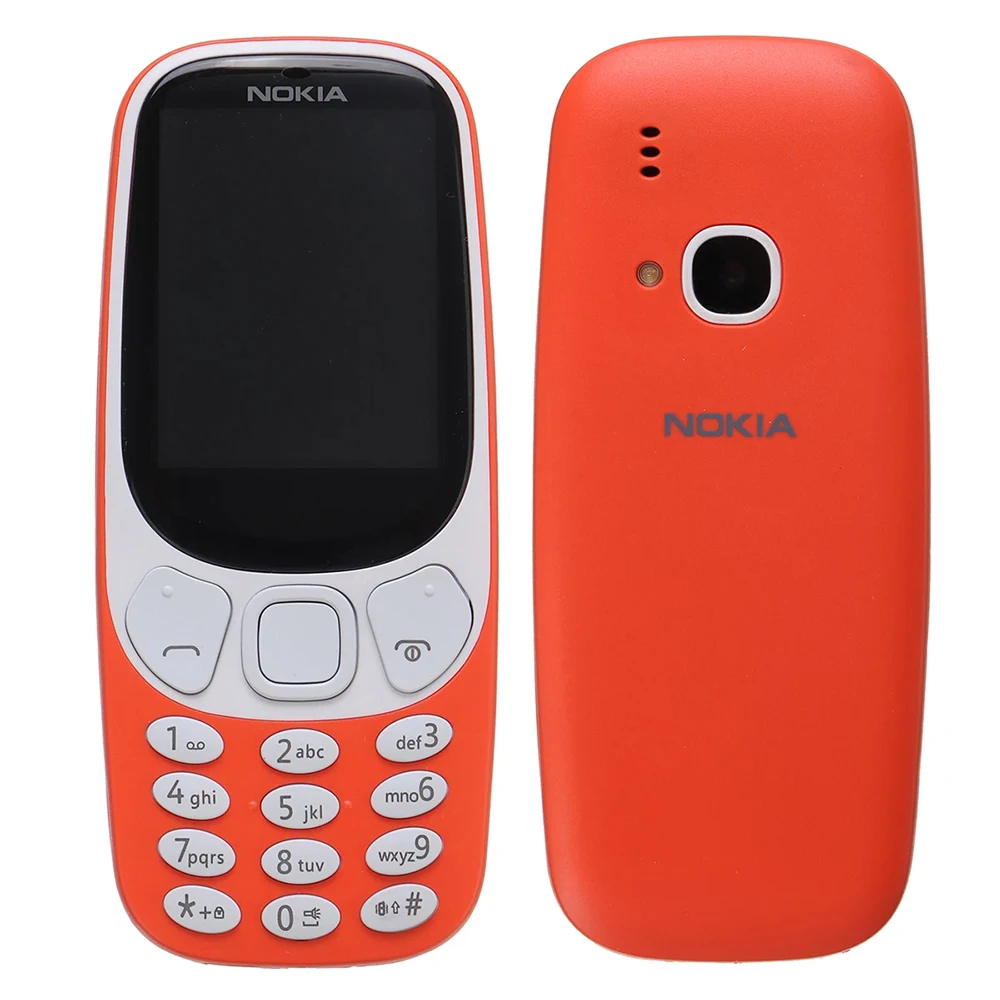 Nokia 3310 2018 Backup Phone 2.4-inch 2SIM 1200mAh MP3 FM Radio 2MP Bluetooth Flashlight Micro-USB Nokia 3310 Used Phone Unlock