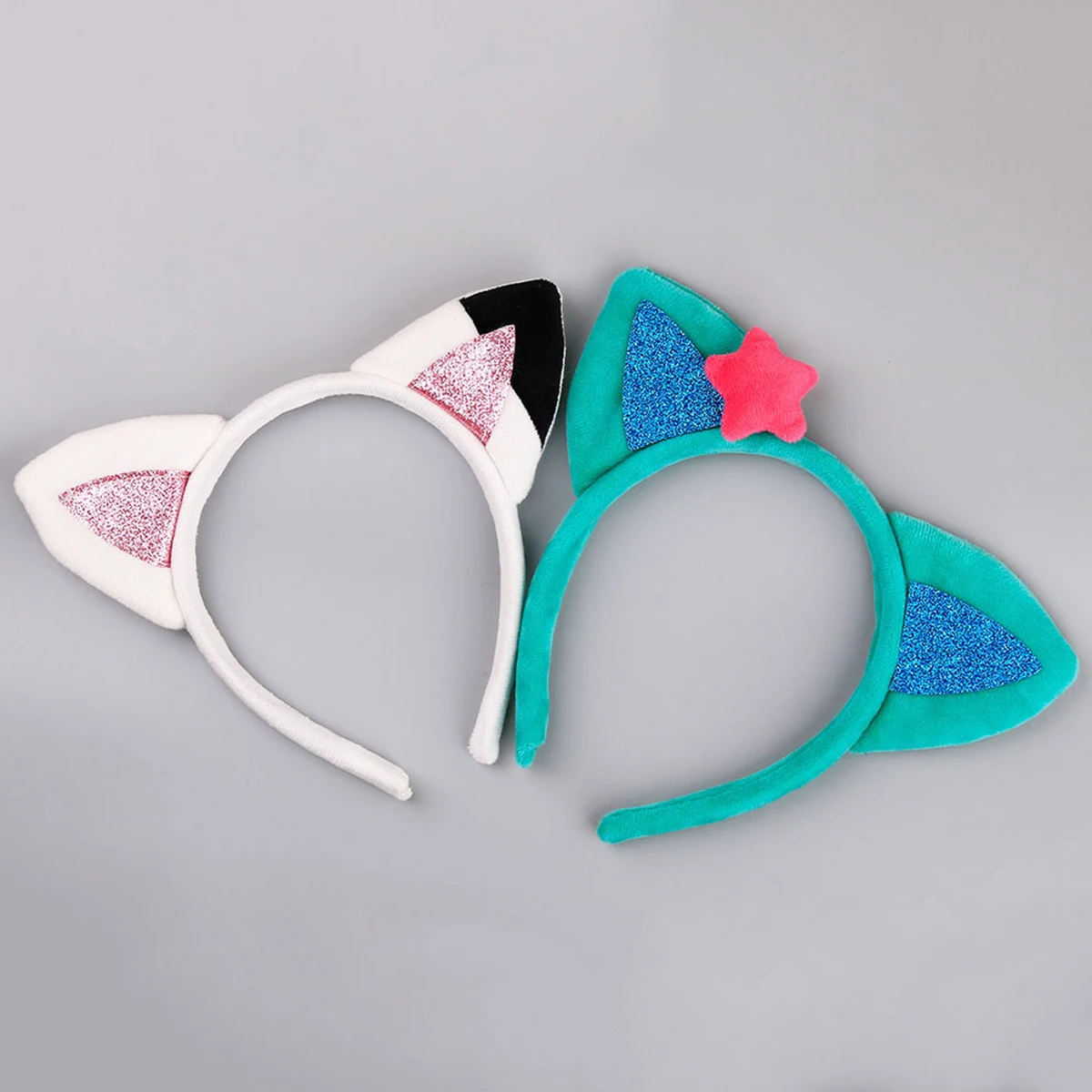 1PC Cat Headbands Furry Cartoon Animal Ears Hair Hoop Fluffy Cute Hair Accessories Party Hairbands Photo Props