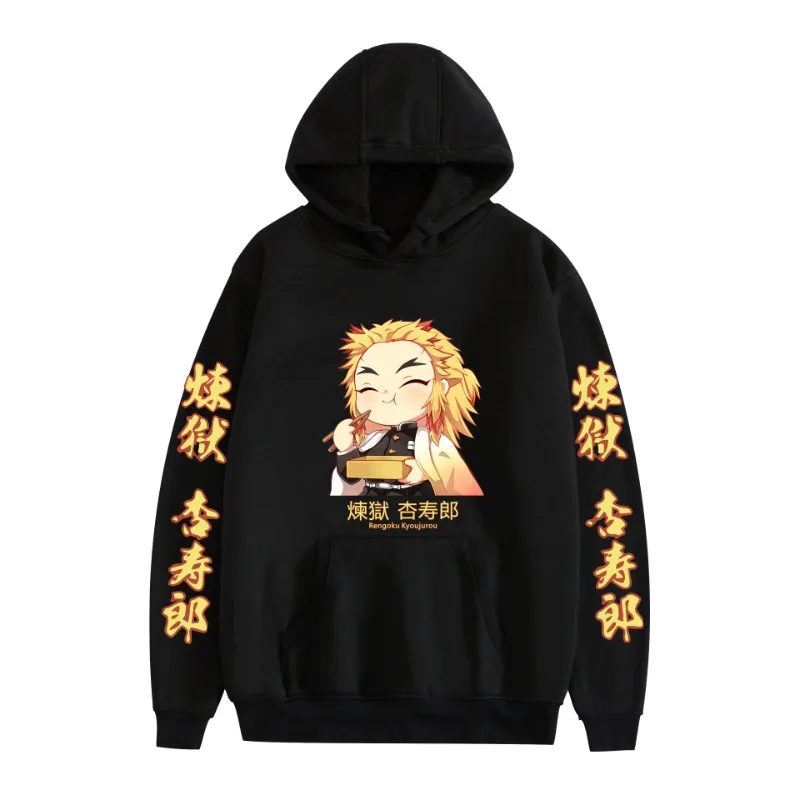 

Demon Slayer Anime Hoodies Fashion Sweatshirts Men Women Casual Harajuku Streetwear Hooded Pullover Gift