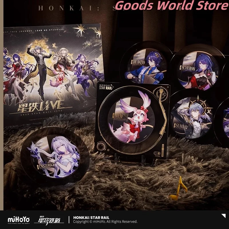 

Original Mihoyo Honkai Star Rail 2025 LIVE Series Commemorative Gift Box Sunday Jingyuan Castorice Acheron Dr. Ratio Mem Cosplay
