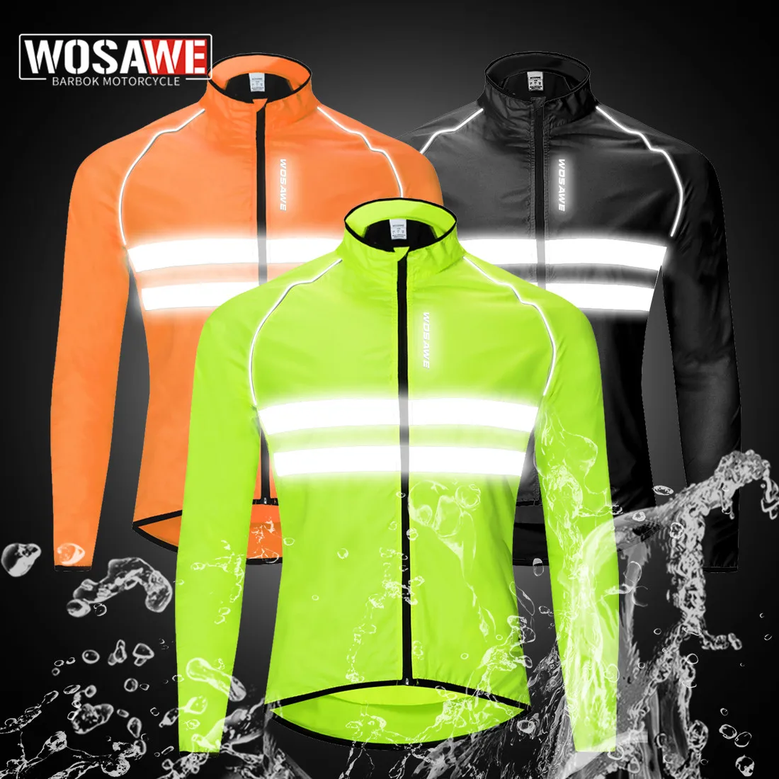 WOSAWE Motorcycle Jacket Men Summer Motocross Jacket Coat Protective Gear Moto Motorbike Accessories Riding Jacket