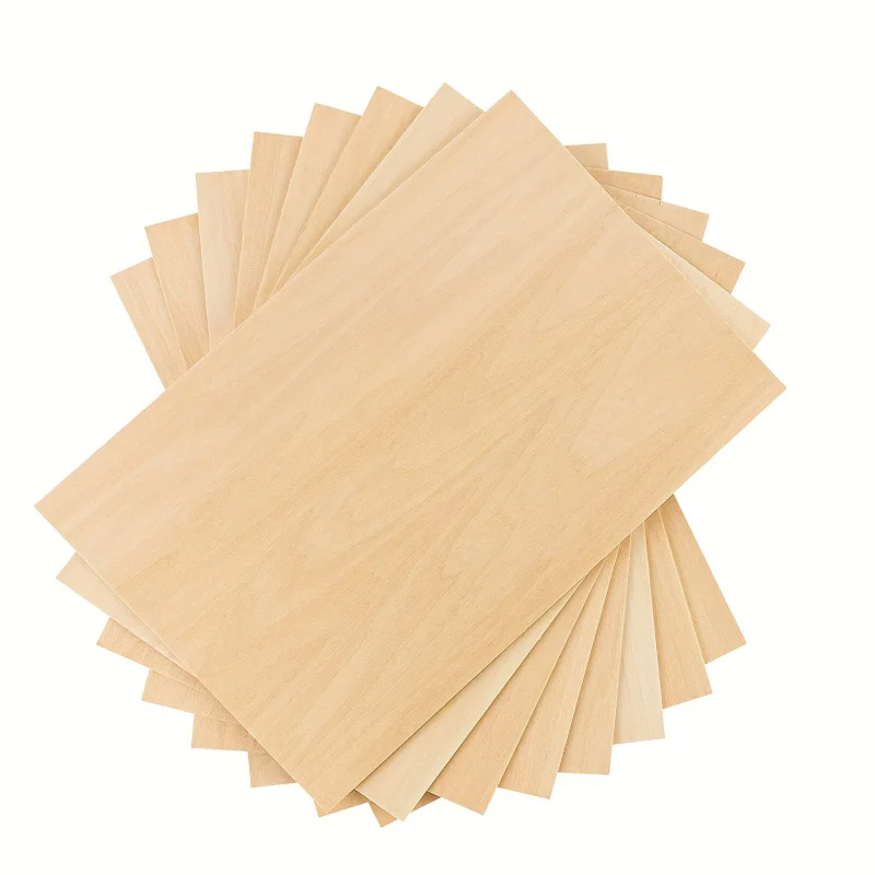 10 piezas, rodajas de madera de 2 mm de grosor, adecuadas para proyectos de bricolaje, pintura, dibujo, láser, tallado en madera, grabado en madera y corte CNC, madera contrachapada en blanco.