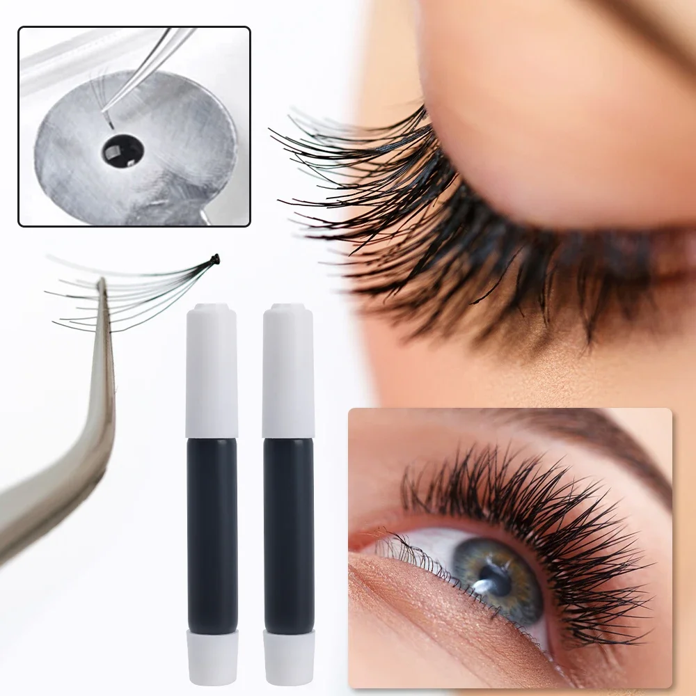 Eyelash Glue Extension Transparent Black Eyelashes Extension Glue Quick Drying Adhesive Long Lasting Grafting Eyelash Glue 1PCS