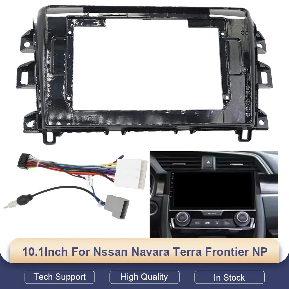 

10 Inch Car Frame Fascia Adapter Canbus Box Decoder Android Radio Dash Fitting Panel Kit For Nssan Navara Terra Frontier NP
