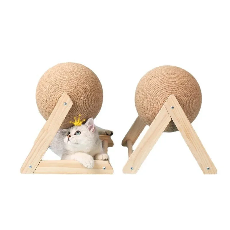 Cat Scratching Ball Toy Kitten Sisal Rope Ball Board Grinding Paws Toys Cats Scratcher Wear-resistant Pet supplies