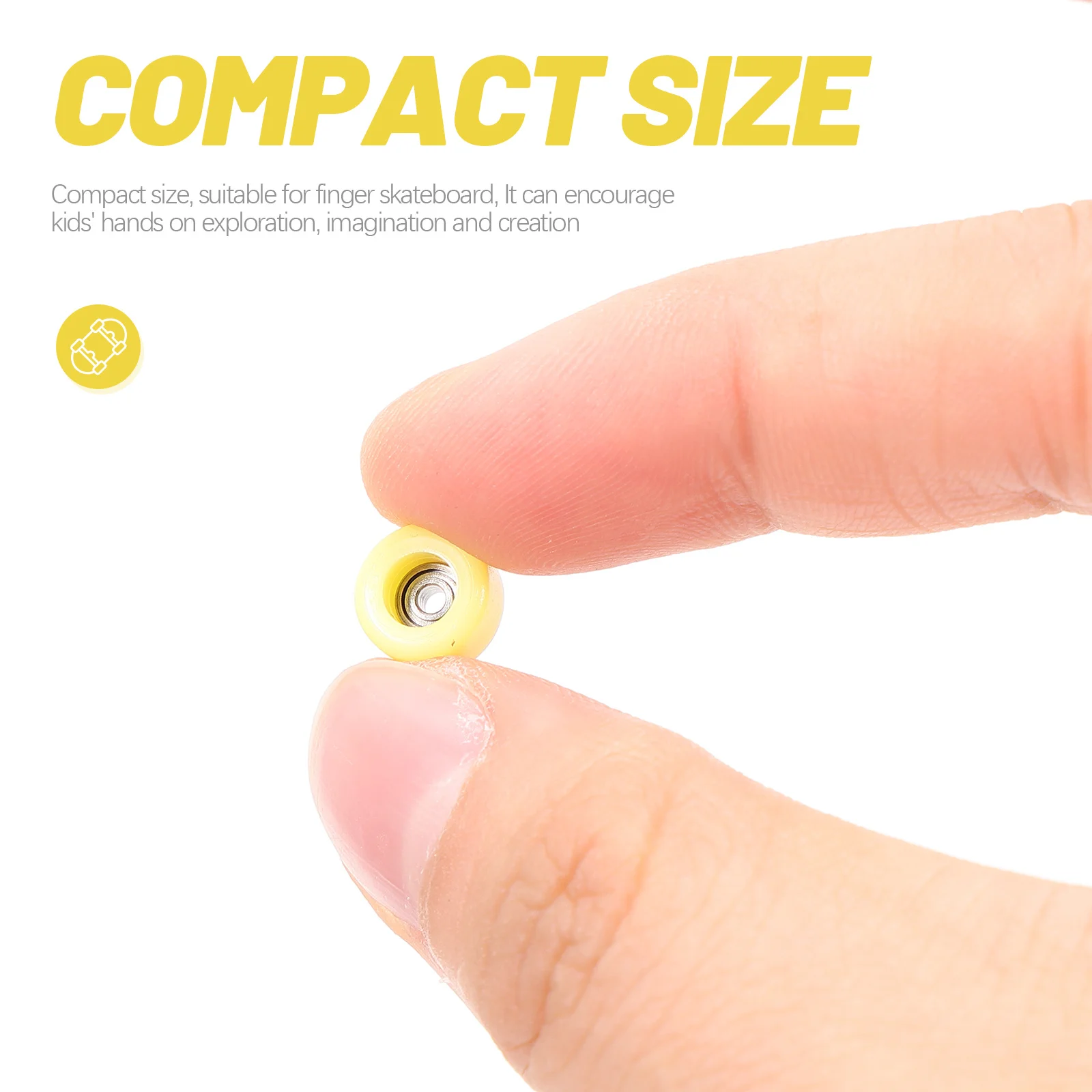 

4pcs Finger Skate Roller Fingertip Movement Educational Stress Relief Plaything Kids Learning Compact Simulation Skate Leisure