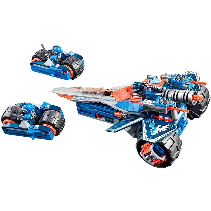 Nexo Knight Series Clay Chariot Building Blocks 4in1 Rumble Blade Fortress Castle Figures Bricks Toys For Boy Kids Gifts