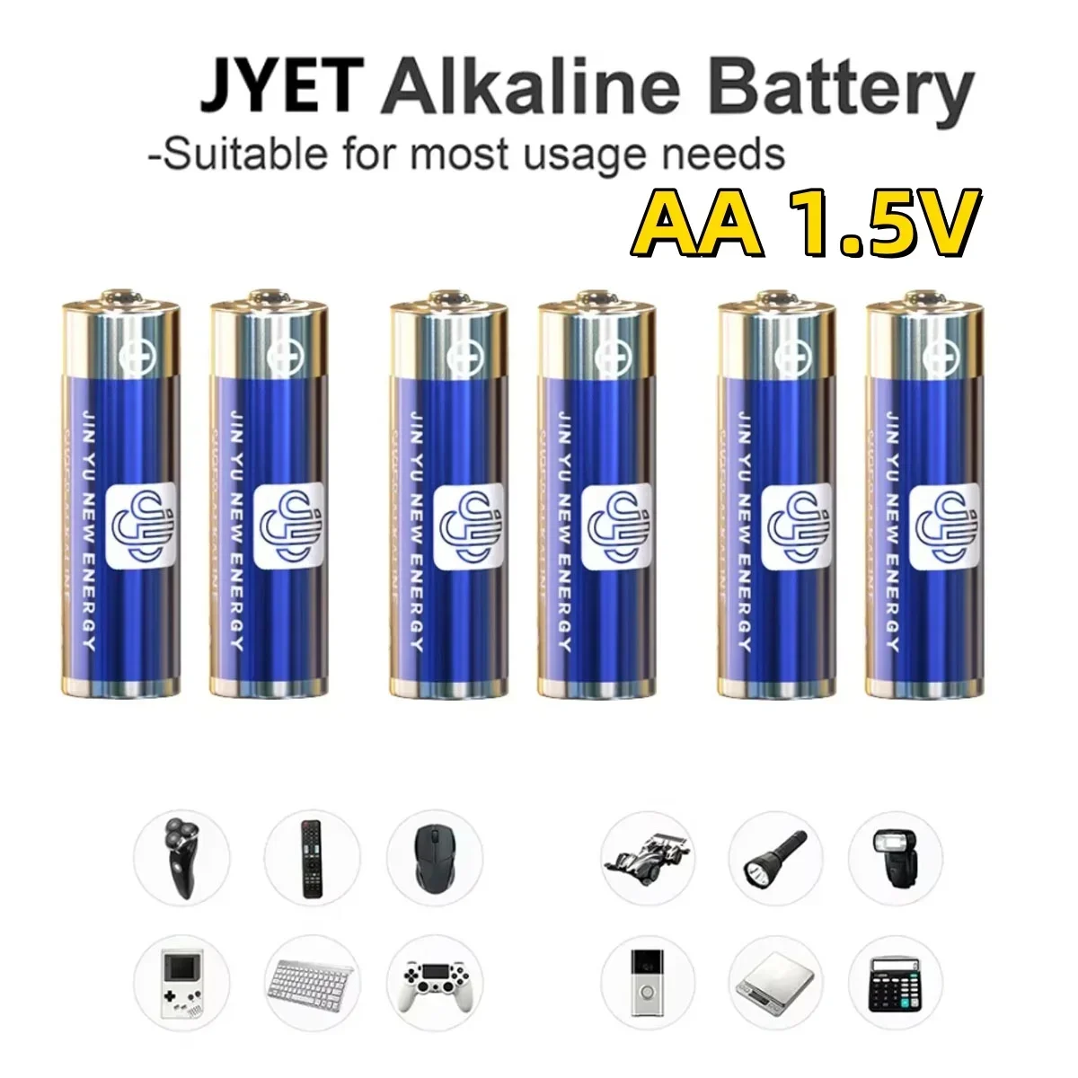 AA Alkaline Batteries 1.5V 2000mAh Disposable Dry Battery Long Lasting For Camera Calculator Clock Mouse Remote Control 2-20PCS