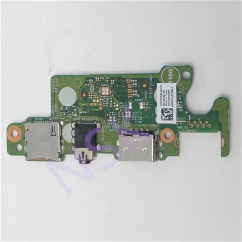 Original   2DRNM  6KM8  FOR Dell Inspiron 5490 Right-side IO Circuit Board with SD Slot/Audio/USB Port W /cable 100% Test OK