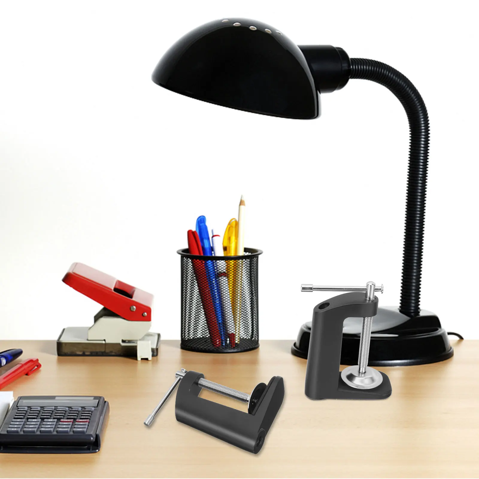C المشبك الجدول جبل الثقيلة المعادن الاحتفاظ كليب لميكروفون مصباح مكتبي قوي دائم سهلة الاستخدام C المشبك #6