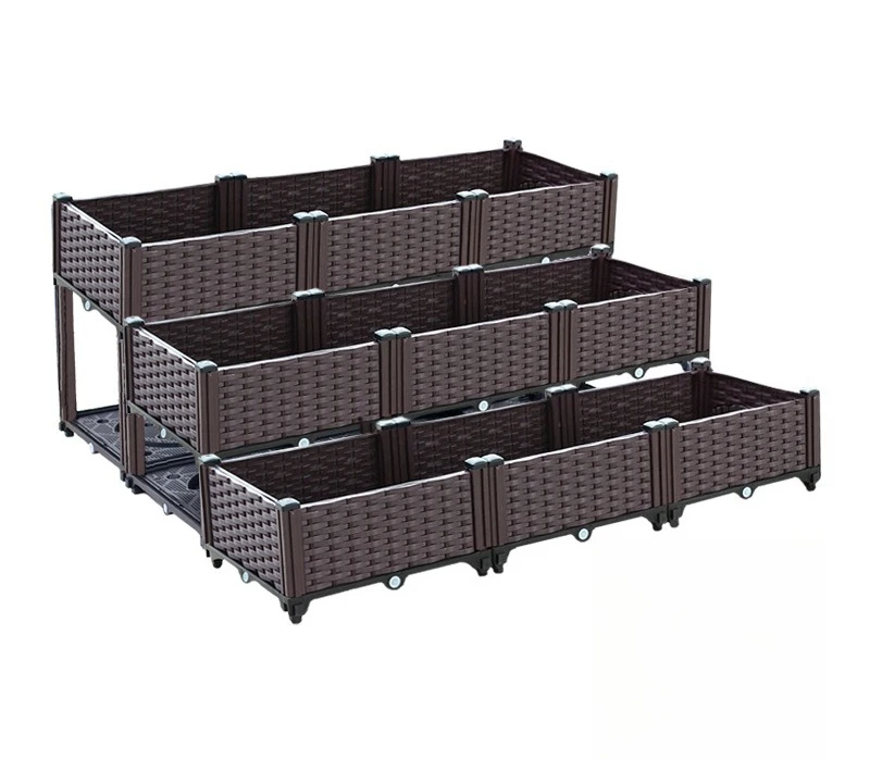 2025 صندوق زراعة خاص لزراعة الخضروات على الشرفة، إطار بلاستيكي خارجي، صندوق زراعة خضروات خارجي كبير الحجم