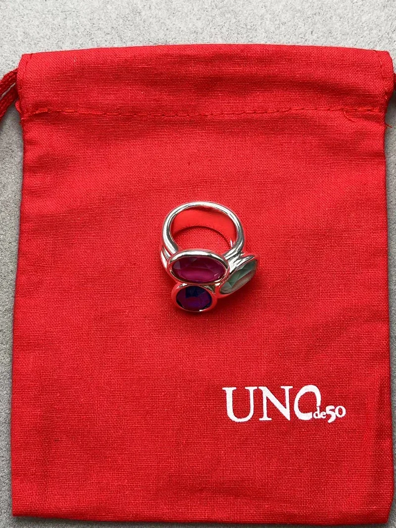 UNode50-anillos de lujo de alta calidad para mujer, bolsa de regalo de joyería para vacaciones, Europa y América, 2023