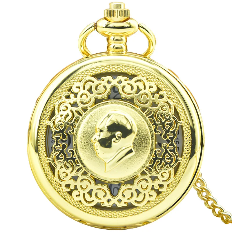 مجموعة كاملة من السلع الأصلية Zhongke Life Energy Pocket Watch Hollow RetroMao سيتم بيع بيع اجتماع الساعات التذكارية