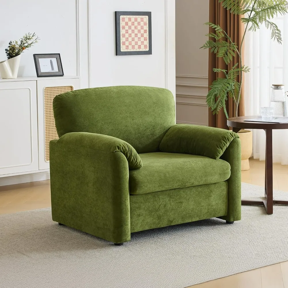 Olive Green Accent Chair 38