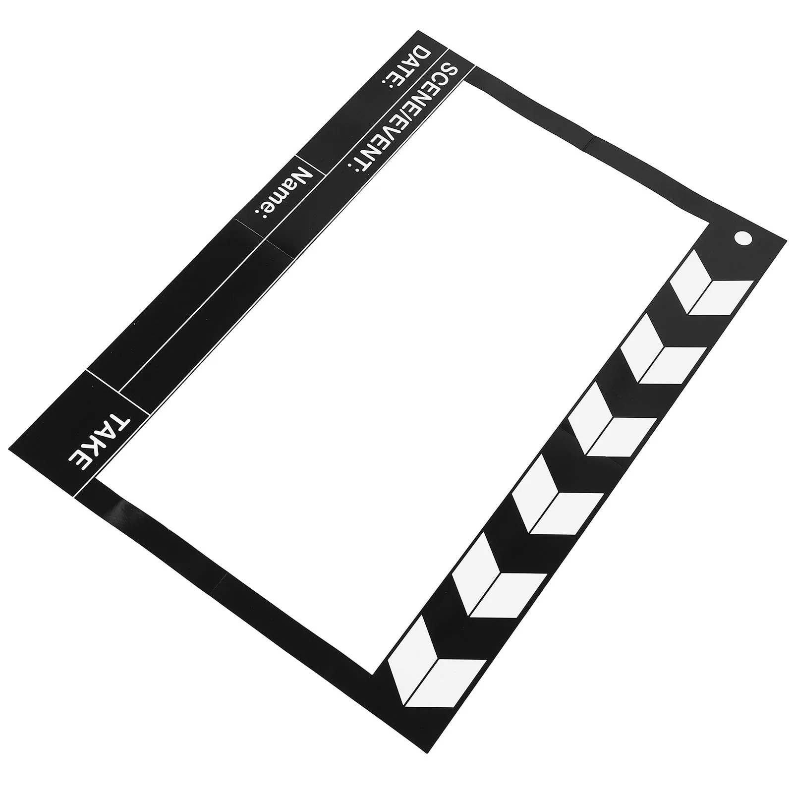 

Movie Clapboard Photo Frame Retro Black White Design Handheld Film Clapper Board For Party Photo Booth Props Graduation Movie