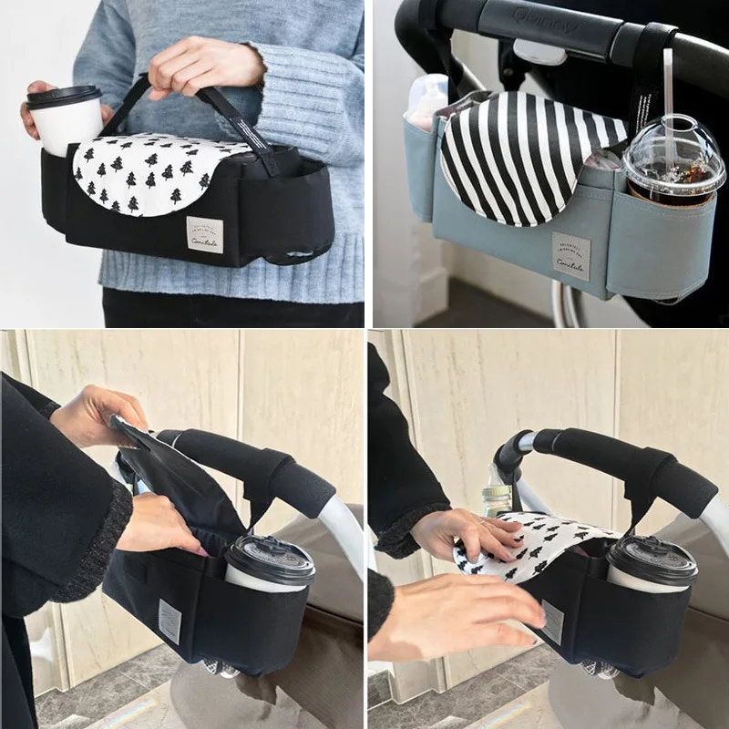 

Baby Stroller Storage Bag Hanging Bag Storage Bag Small Hanging Bag Children's Outing Bottle Bag Large Capacity