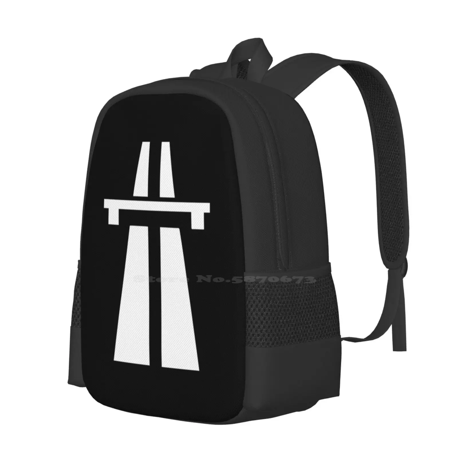 Autobahn New Arrivals Unisex Bags Student Bag Backpack Autobahn Road Highway Robots Model