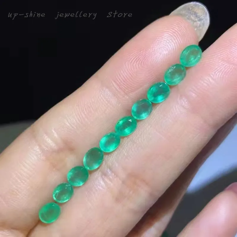 5 natural emerald loose stone, oval, gem size 4*5mm