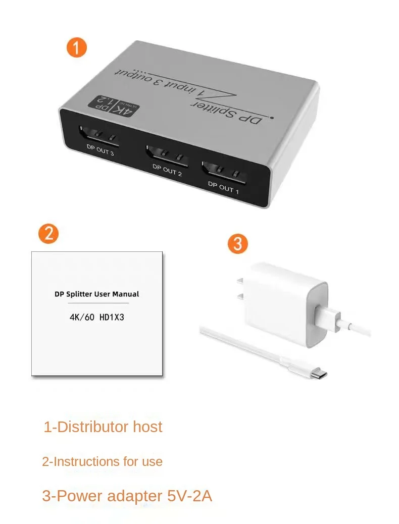 Divisor DP 8K de buena calidad para Puerto de visualización, distribuidor MST SST Hub DP, convertidor Ultra HD, múltiples monitores