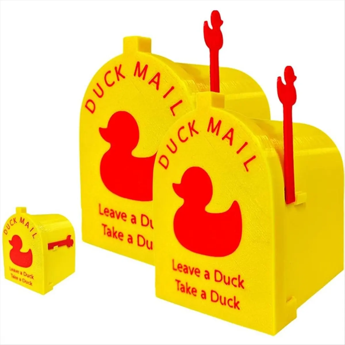 AT16 Cruising Duck Mini Mailbox Door Magnet, Mini Yellow Cruise Duck Decor for Door, Refrigerator and Metal Surfaces Decor